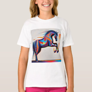 Abstract Paardenpaard Mustang Pony Bronco Colt T-shirt