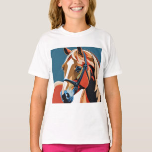 Abstract Paardenpaard Mustang Pony Bronco Colt T-shirt