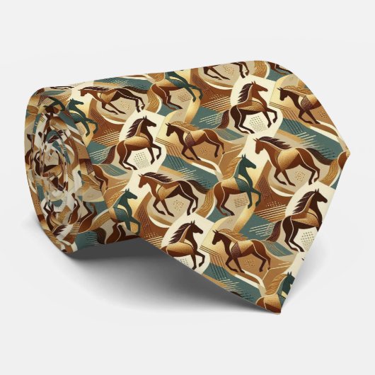 Abstract Paardenrennen Derby Das (Opgerold)