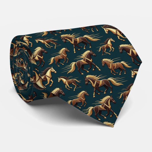 Abstract Paardenrennen Derby Das (Opgerold)