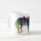 Abstract paardensilhouet koffiemok (Voorkant links)