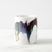 Abstract paardensilhouet koffiemok (Center)