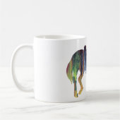 Abstract paardensilhouet koffiemok (Links)