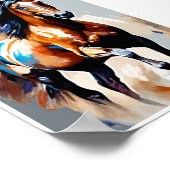 Abstract Paardenwand poster (Hoek)