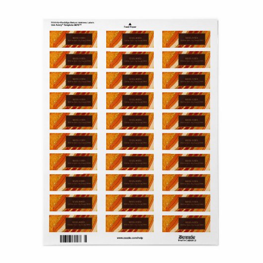 Abstract paardenweddenschap V1 Heet Oranje ID827 E Etiket (Full Sheet)