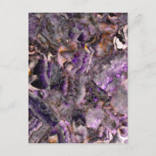 Abstract paars amethyst kwarts marmer graniet briefkaart