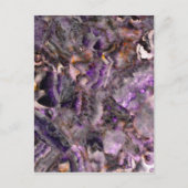 Abstract paars amethyst kwarts marmer graniet briefkaart (Voorkant)