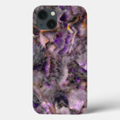 Abstract paars amethyst kwarts marmer graniet Case-Mate iPhone case (Achterkant)