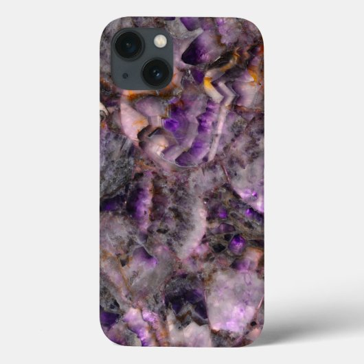 Abstract paars amethyst kwarts marmer graniet Case-Mate iPhone case (Achterkant)