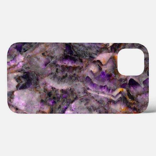 Abstract paars amethyst kwarts marmer graniet Case-Mate iPhone case (Achterkant (horizontaal))