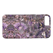 Abstract paars amethyst kwarts marmer graniet Case-Mate iPhone case (Achterkant (Horizontaal))