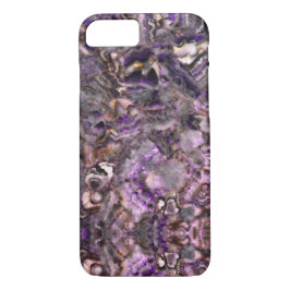 Abstract paars amethyst kwarts marmer graniet Case-Mate iPhone case