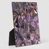 Abstract paars amethyst kwarts marmer graniet fotoplaat (Zijkant)
