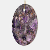 Abstract paars amethyst kwarts marmer graniet keramisch ornament (Links)