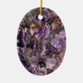Abstract paars amethyst kwarts marmer graniet keramisch ornament (Voorkant)
