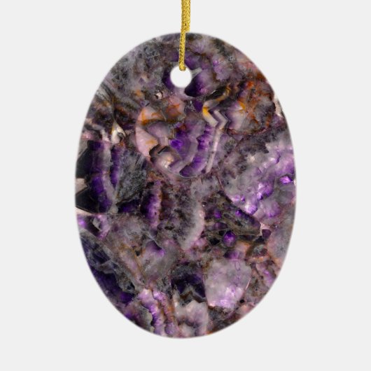 Abstract paars amethyst kwarts marmer graniet keramisch ornament (Voorkant)
