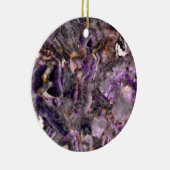 Abstract paars amethyst kwarts marmer graniet keramisch ornament (Rechts)