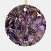 Abstract paars amethyst kwarts marmer graniet keramisch ornament (Voorkant)