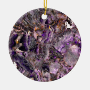 Abstract paars amethyst kwarts marmer graniet keramisch ornament