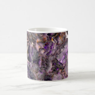 Abstract paars amethyst kwarts marmer graniet koffiemok