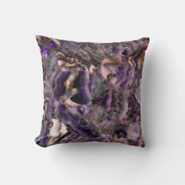 Abstract paars amethyst kwarts marmer graniet kussen