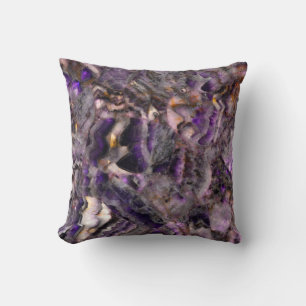 Abstract paars amethyst kwarts marmer graniet kussen