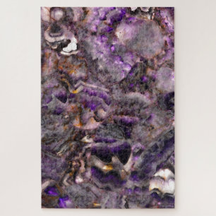 Abstract paars amethyst kwarts marmer graniet legpuzzel