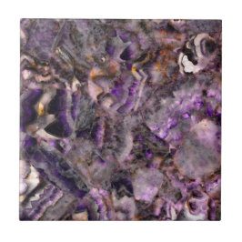 Abstract paars amethyst kwarts marmer graniet tegeltje