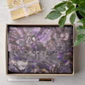 Abstract paars amethyst kwarts marmer graniet tissuepapier (Geschenk)