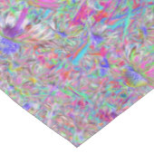 Abstract Paars Aqua en Roze Coneflower Garden Tafelkleed (Gekanteld)