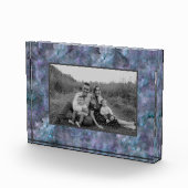 Abstract paars blauw blauwgroen kwarts marmer gran fotoblokken (Rechts)