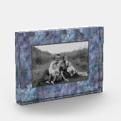 Abstract paars blauw blauwgroen kwarts marmer gran fotoblokken (Links)