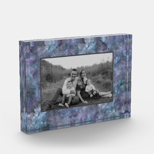 Abstract paars blauw blauwgroen kwarts marmer gran fotoblokken (Links)