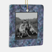 Abstract paars blauw blauwgroen kwarts marmer gran keramisch ornament (Rechts)