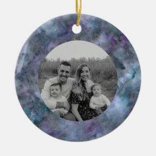 Abstract paars blauw blauwgroen kwarts marmer gran keramisch ornament