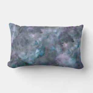 Abstract paars blauw blauwgroen kwarts marmer gran kussen
