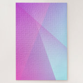 Abstract Paars blauw geometrisch omloopgradiënt Legpuzzel (Verticaal)