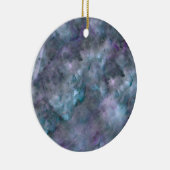 Abstract paars blauw kwarts marmer graniet keramisch ornament (Rechts)