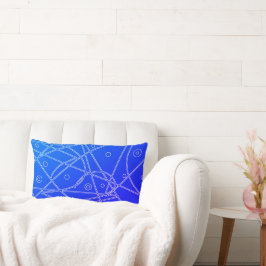 Abstract Paars blauw lijncirkels Minimalisme Kussen