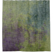 Abstract Paars blauw modern Douchegordijn (Voorkant)