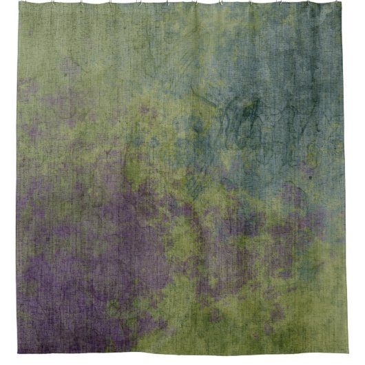 Abstract Paars blauw modern Douchegordijn (Voorkant)