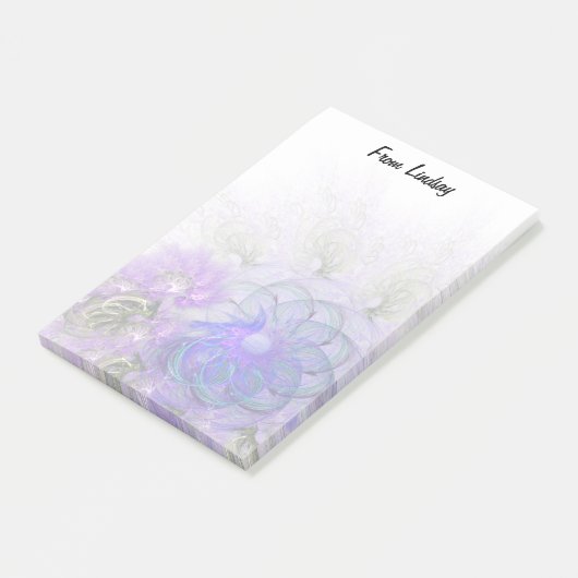 Abstract Paars blauw   ontwerp Post-it® Notes (Schuin)