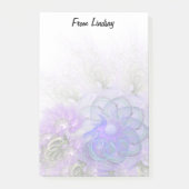 Abstract Paars blauw   ontwerp Post-it® Notes (Voorkant)