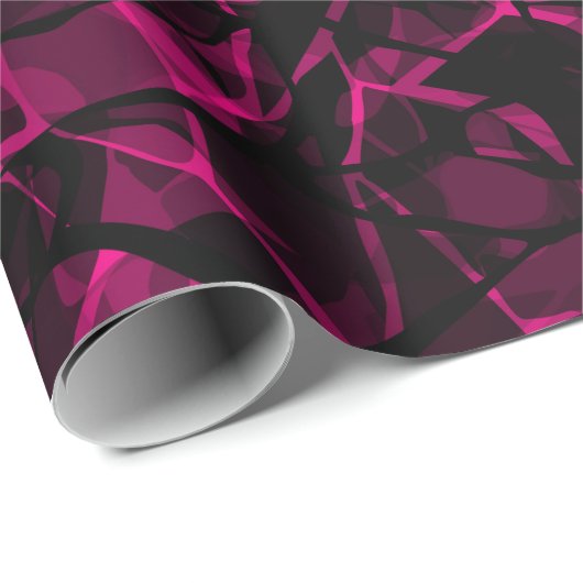 Abstract paars cadeaupapier (Rol Hoek)