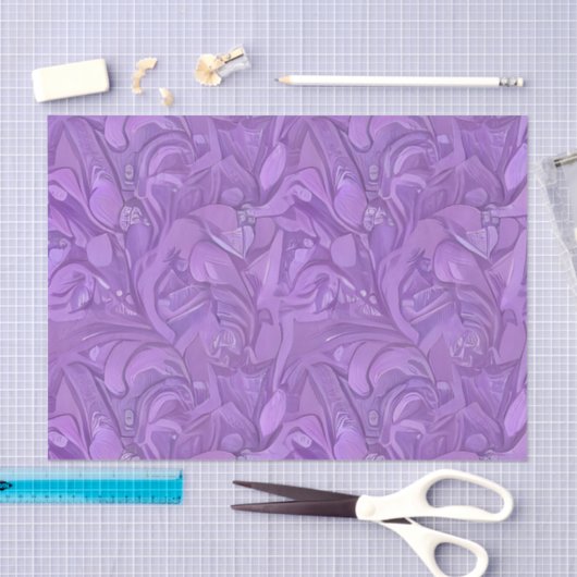 Abstract Paars deegment Tissuepapier (Craft)