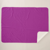 Abstract paars Effen Kleur Sherpa Deken (Voorkant (horizontaal))