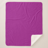 Abstract paars Effen Kleur Sherpa Deken (Voorkant)