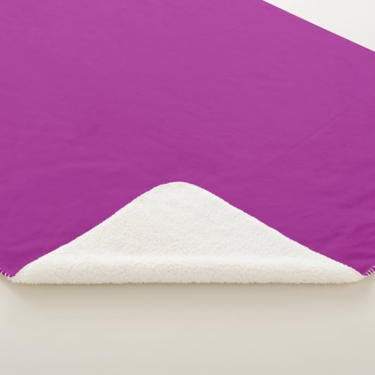Abstract paars Effen Kleur Sherpa Deken (3/4)