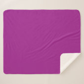 Abstract paars Effen Kleur Sherpa Deken (Voorkant (horizontaal))