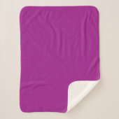 Abstract paars Effen Kleur Sherpa Deken (Voorkant)